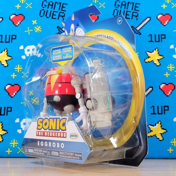 Jakks Pacific Sonic the Hedgehog 4" EGGROBO with BLASTER Sega Collectible New - Picture 6 of 12